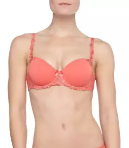 NEW Simone Perele 131343 Perele Andora 3D Molded 36F Tangerine Full Coverage $89 - Picture 1 of 2