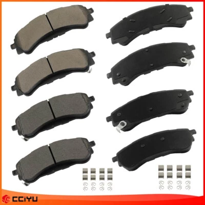 8PCS Front Rear Ceramic Brake Pads Kit For Ford Ranger 2019 2020 2021 2022 2023 - Image 1 of 4