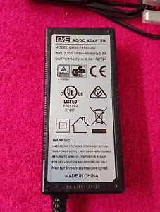 GVE Car Refrigerator Power Adapter GM95-145600-D 14.5V 6.0A 87W 12/24V - Picture 1 of 5