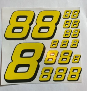 Discounted - Yellow  W/ Black Shadow #8 R/c Box L2 Vinyl Numbers - Picture 1 of 7