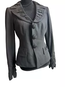 NANETTE by Nanette Lepore Blazer mit drei Knöpfen in Elfenbein - Größe 8 schwarz - Bild 1 von 10