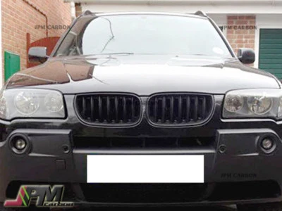 Parrilla delantera estilo deportivo negra brillante para BMW E83 X3 SUV 2004-2006 Foto 1 de 4