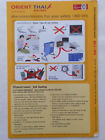 SAFETY CARD ORIENT THAI AIRLINES MD-80 SERIES