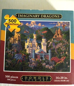 Rompecabezas de 500 piezas de arte popular Imaginary Dragons de 500 piezas de Dowdle - Imagen 1 de 7