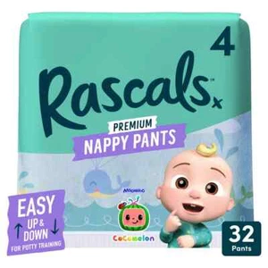 Rascals Cocomelon Size 4 Nappy Pants, Waistband for a comfortable fit - Picture 1 of 6