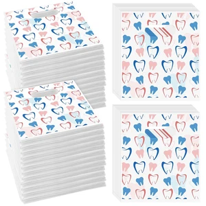 400 Pcs Tooth Patient Care Dental Bags 9 x 8 Inches Plastic Merchandise Bags Den - Picture 1 of 12