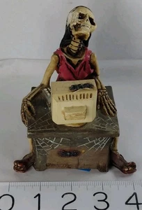 Vtg Die Hard Surfer Skeleton Computer Surfed Too Long WUI 1999 Internet Statue - Bild 1 von 6