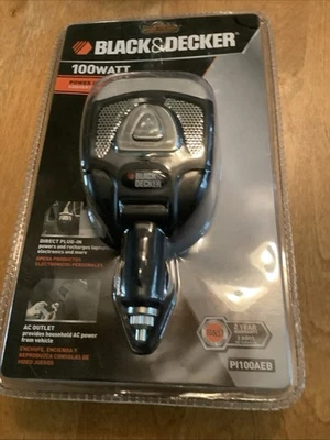 Black & Decker - Inversor de corriente 100 vatios, 115 V CA PI100Aeb Foto 1 de 4