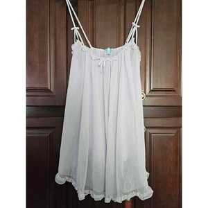 Betsey Johnson weiches Pint Babydoll Spaghettiträger Nachthemd Gr. Large  - Bild 1 von 9