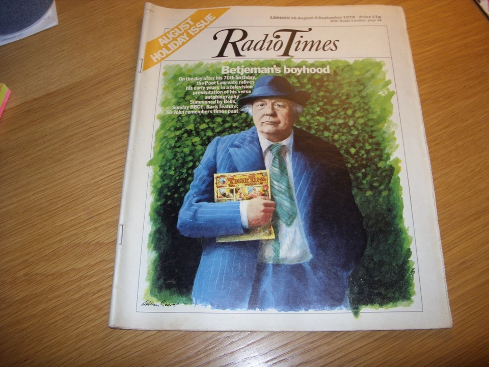 Vintage RADIO TIMES wc 28th August 1976 - Great Retro BBC 1970s TV & Radio Guide - Image 1 of 1