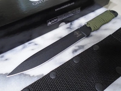 Ontario OKC Ranger Shank Fixed Blade Knife Full Tang 1095 CS Dagger USA 10.50" - Image 1 of 4