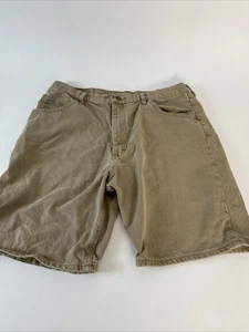 Wrangler Men's Premium Relaxed Denim Khaki Jean Shorts 38 Regular Relaxed Fit - Picture 1 of 9