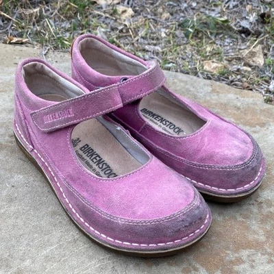 Birkenstock Gamuza Mary Jane’s Rosa Gancho y Lazo EU 31 US 13 Cómodo Zapato de Juego Foto 1 de 4