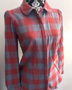 Biesen Saranac kariertes Flanellhemd rot kariert Größe Small - Bild 1 von 6