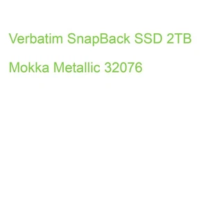 Verbatim SnapBack SSD 2TB Blue Metallic 32076 (0023942320760) - Bild 1 von 2