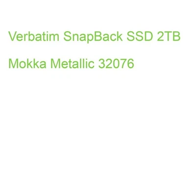 Verbatim SnapBack SSD 2TB Blue Metallic 32076 (0023942320760) - Bild 1 von 2