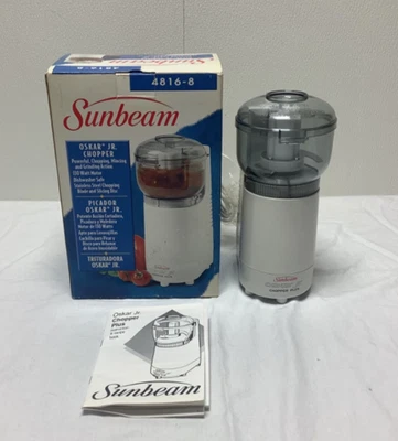 New Sunbeam Oskar Jr Chopper 4816 Mini Food Processor Grinder  Vintage 1997 - Image 1 of 4