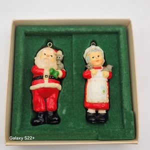 Vintage MR. & MRS. SANTA CLAUS Ornament  Hallmark Christmas Holiday Retro Decor - Picture 1 of 6