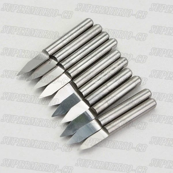 10x 1/8'' High Qulaity Carbide PCB Engraving Bit CNC Router Tool 45° 0.4mm - Image 1 of 1