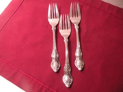 Set Of 3 Salad Forks Lifetime Grande Tradition Stainless Steel 6 1/2" - Image 1 of 4