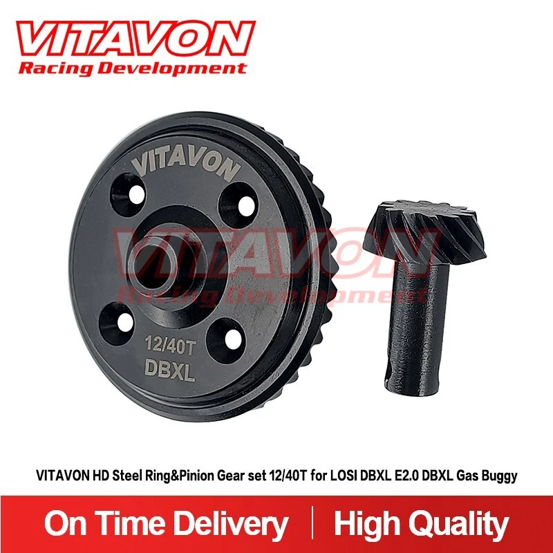 Vitavon HD Steel Ring&Pinion Gear Set 12/40T For LOSI DBXL E2.0 DBXL Gas Buggy - Image 1 of 2