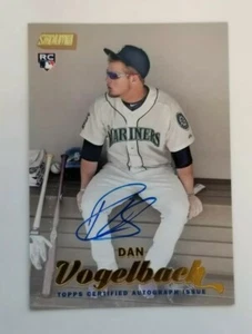 Dan Vogelbach 2017 Topps Stadium Club Gold Auto 39/50 RC Rookie Daniel Mariners - Picture 1 of 2