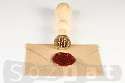 Sello de cera personalizado sello de cera sello de cera sello personalizado familia escudo de armas boda Foto 1 de 4