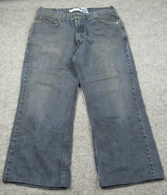 Levis 567 Jeans Mens 34x26 Loose Bootcut Baggy Denim Cotton Low Rise Distressed - Image 1 of 4