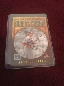 Tony La Russa Autograph 2006 World Series Champion Baseball Card