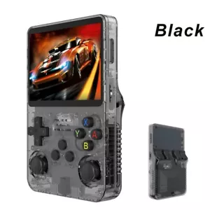 R36S Retro Handheld Video Game Console Linux System 3.5 Inch IPS Screen BLACK - Picture 1 of 8