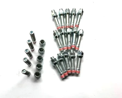 HR 保时捷 911 车轮螺柱转换 14x1.5 60 毫米/19 毫米凸起橡子凸耳螺母 — 第 1/4 张图片