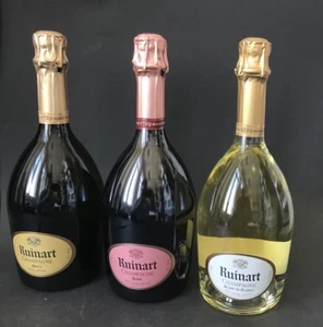3x Ruinart Champagne Flasche 0,75l Soiree Brut Rose Blanc Champagner 12,5% Vol