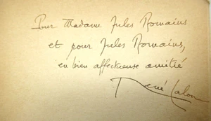 RENE LALOU MAURICE BARRES 1950 EO ENVOI Signé à JULES ROMAINS NATIONALISME - Picture 1 of 5
