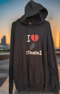 I ❤️ Sudadera con Capucha 2 Chainz Negro Logo Talla 2XL Bolsillo Frontal para Manos de Gildan  - Imagen 1 de 9