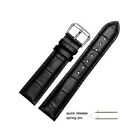 22mm 20mm Universal Quick Release Crocodile Pattern Leather Watch Band Strap