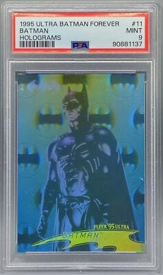 1995 Ultra Batman Forever #11 Batman Holograms PSA 9 POP 3 None Higher - Image 1 of 2