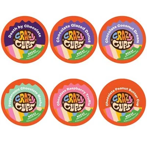 Decaf Chocolate Coffee Pods Variety Pack, Chocolate Flavored Decaf Coffee For... - Picture 1 of 7