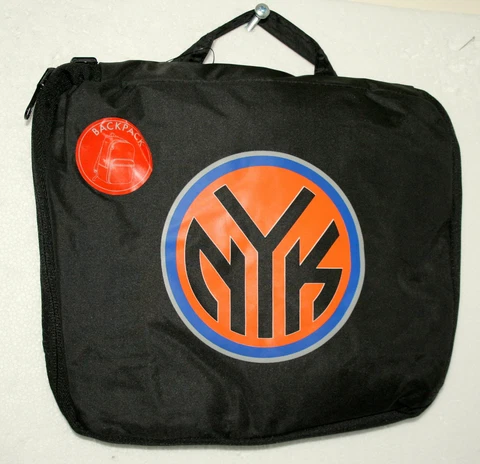 NBA New York Knicks Basketball Team Logo Fold Away Backpack New Tags Cover