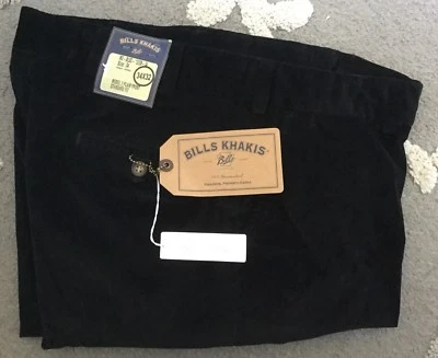 BRAND NEW-Bills khakis M2-BLSC Size 34X32 SUPIMA CORDUROY BLACK MSRP $165 - Image 1 of 3