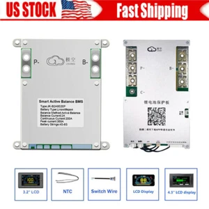 JK Smart BMS 4S-8S Li-ion LiFePo4 Battery 100A 200A 300A Active Balancer Lot US - Picture 1 of 41