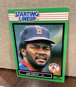 LEE SMITH 1989 KENNER STARTING LINEUP CARD - BOSTON RED SOX