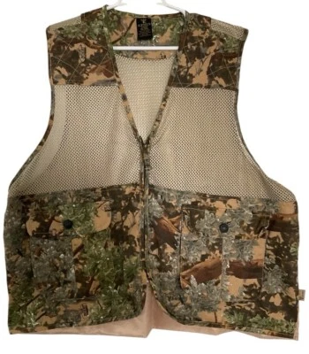 Kings Camo Sz XL/XXL Kings Desert Mesh Camouflage Hunting Full Zip Vest - Image 1 of 4