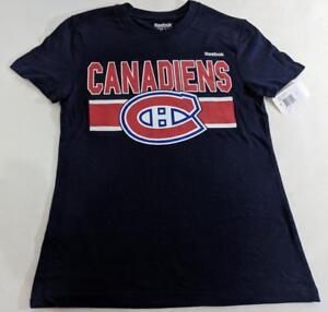 LZ Reebok Youth M 10/12 Montreal Canadiens NHL Hockey T-Shirt Tee Shirt NEW J93