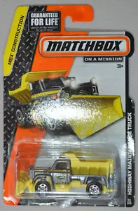 Matchbox Highway Maintenance Truck MBX Construction 2013 grau gelb Diecast - Bild 1 von 9