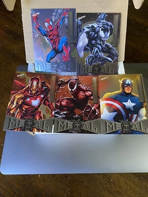 2021-2022 SKYBOX Marvel Metal Universe Spiderman Full Complete Set #1 - 200 Base - Image 1 of 2