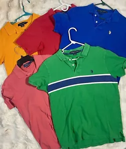 Größe M Posten Konvolut 5 Vintage Y2K US POLO ASSN. Hemden rot grün blau orange - Bild 1 von 20