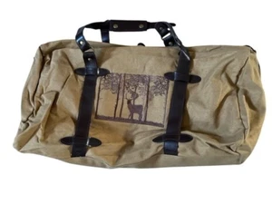Woodland Creek Embroidered Canvas Duffle Bag 20"x12" - Picture 1 of 1