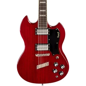 Guild Polara Deluxe Electric Guitar, Rosewood Fingerboard, Cherry Red - Picture 1 of 3