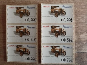 Sellos España 2003 Automáticos nº 84 (3 valores) COCHES ANTIGUOS - Imagen 1 de 1