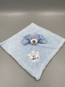 Baby Gear My Buddy Blue Puppy Dog Plush Lovey Security Blanket Paw Print - Picture 1 of 8